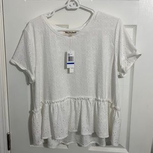 White shirt by Wall Flower. Never worn, tag still attached.